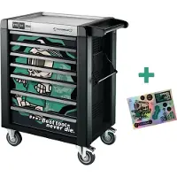 Stahlwille Werkstattwagen Sonderedition Best tools never die 95/7 PRO NDE 7 Schubl. 827 x 496 x 1020 mm anthrazit, RAL 7016; schwarz, RAL 9005 - 95/7 PRO NDE