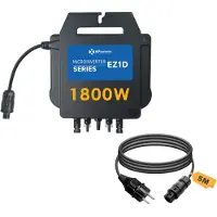 EnjoySolar APsystems Mikrowechselrichter EZID 1800W integriete WLAN & Bluetooth + 5m Netzanschlusskabel Betteri BC01 auf Schuko für Balkonkraftwerk, 0% MwSt