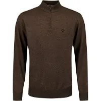 No-excess Halfzip Pullover Taupe Melange