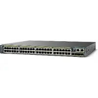 Cisco WS-C2960S-F48LPS-L, Managed, L2, Fast Ethernet (10/100), Power over Ethernet (PoE), Rack-Einbau