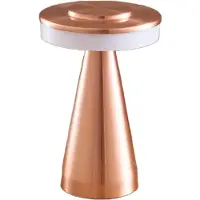 Luxus Europe - Tischlampe Touch Nina Rosé - Kabellose LED-Tischlampe für den Innenbereich – USB-C wiederaufladbar