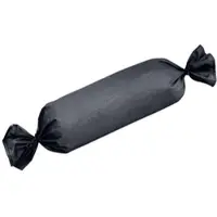 TRAUMSCHLAF Uni Mako-Satin Kissenbezüge Nackenrollenbezug 15x40 cm | titan - grau