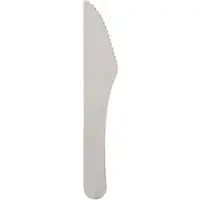 Papstar Messer aus Papier "pure", 15,8 cm, weiß, umweltfreundlich | Beutel (20 Stück)