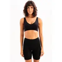 Justever Nahtloser Minimizer-BH mit herausnehmbaren Polstern, Schwarz, Damen-Laser-BH - Luna