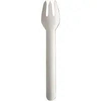 Papstar 400 Gabeln, Papier "pure" 15,5 cm weiss (88624, 20x20 Stück)