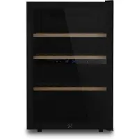 LES PETITS CHAMPS Weinkühlschrank CAVCDB62 Schwarz, 62 Flaschen, Kapazität 138L