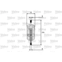 Valeo Kraftstofffilter 587020 für Ford Lincoln Jaguar Usa C-Max II LS