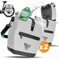 MIVELO 2in1 Fahrradtasche für Gepäckträger „CAPAX“ 20L - Vollreflektierend - Bestseller,highdemand,oft gekauft