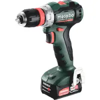 Metabo PowerMaxx BS 12 BL Q, Elektrischer Schraubendreher, Pistolengriff, Bürstenlos, Aufhängerhaken, 1600 RPM, 450 RPM