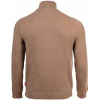JOOP! JEANS Herren Strickpullover - Lauriono, Feinstrick, Wolle, Steh-Zipkragen, Bündchen, einfarbig Beige / 2XL