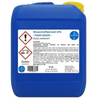 Herrlan Wasserstoffperoxid 12% FOOD GRADE I 5 Liter I stabilisiert I PZN-16569707 I Made in Germany