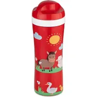 Koziol Trinkflasche Oase Farm, 425 ml, Rot
