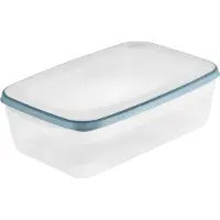 Keeeper Frischhaltedose franco, 3,6 Liter, eckig, blau Dose: transparent / Deckel: mit farbigem Rand, aus