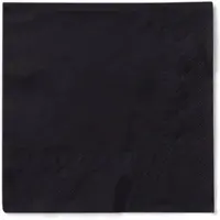 Mank Tissue Serviette Schwarz, 24 x 24 cm, 150 Stück -