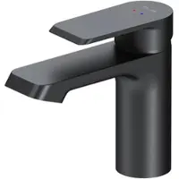 AM.PM Wasserhahn Bad Schwarz Waschtischarmatur Bad Armatur Mischbatterie Waschbeckenarmatur Einhebelmischer Badezimmer