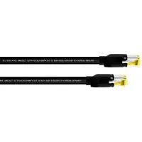 Cordial 15576 RJ45 Netzwerkkabel, Patchkabel CAT 7a S/FTP 1.00 m Schwarz PUR-Man