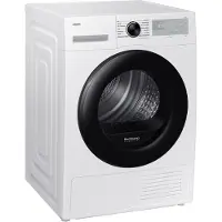 Samsung DV90DG52A0AH, Freistehend, Frontlader, Wärmepumpe, Weiß, Drehregler, Rechts