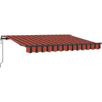 vidaXL Einziehbare Markise Orange 250 x 200 cm Stoff