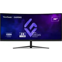 Viewsonic VX3418C-2K, 86,4 cm (34"), 3440 x 1440 Pixel, UltraWide Quad HD, Schwarz