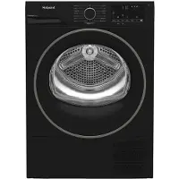 Ariston Hotpoint HPT 94D BBS IT, Freistehend, Frontlader, Wärmepumpe, Schwarz, Drehregler, Touchsteuerung, Schwarz