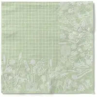 Mank Tissue Serviette Susanne, 33 x 33 cm, 3-lagig, 100 Stück - Floral