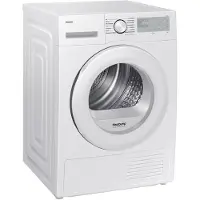 Samsung DV90DG52A0TH, Freistehend, Frontlader, Wärmepumpe, Weiß, Drehregler, Rechts