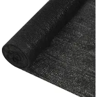vidaXL Zaunblende Schwarz 2x10 m HDPE 150 g/m²