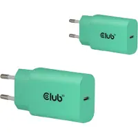 Club 3D CLUB3D 2-Pack USB-C Charger 30Watt Green, Drinnen, AC, Grün