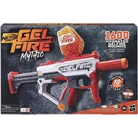 Nerf Pro Gelfire Mythic Blaster, 1,600 Gelfire Rounds, Hopper, Rechargeable Battery, Eyewear