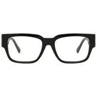 Versace VE3350 Herren-Brille inkl. Gläser Vollrand Quadratisch Acetat-Gestell 55/18/140, schwarz