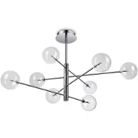 Ideal Lux Hängelampe Equinoxe, chrom / silber, für Wohn- / Esszimmer, Metall, Pendelleuchte