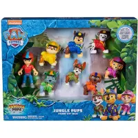Spin Master PAW Patrol Jungle Pups – Spielfiguren-Geschenkset mit 7 Hundefiguren und 1 Ryderfigur zum Sammeln, ab 3 Jahren, 3 Jahr(e), Paw Patrol, Mehrfarbig