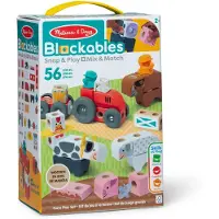 Ginza.se Spielbausteine "Melissa & Doug Blockables Bauernhof", bunt, Spielbausteine, Kinder, Holz, Spielbausteine
