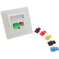 InLine Staubschutz, für RJ45 Buchse, gelb 100er Pack, Gelb, 13 x 25 x 12 mm, 105 mm, 160 mm, 30 mm, 176 g