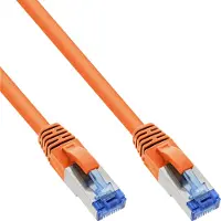 InLine Patchkabel, S/FTP (PiMf), Cat.6A, halogenfrei, orange, 7,5m, 7,5 m, Cat6a, S/FTP (S-STP), RJ-45, RJ-45, Orange