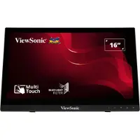 Viewsonic TD1630-3, 39,6 cm (15.6"), 1366 x 768 Pixel, HD, LCD, 12 ms, Schwarz