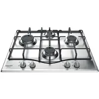 Ariston Hotpoint PCN 642 IX/HAR, Edelstahl, Integriert, 60 cm, Gaskochfeld, Edelstahl, 4 Zone(n)