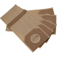 VHBW 5x Turbofilter kompatibel mit Metabo SR E 217, SR 326, SR 328, SR 216, SR 226 Schwingschleifer, Exzenterschleifer - Papier-Staubbeutel Set braun