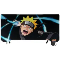 Konix Naruto 20250207, Gerade, Rechteckige Form, MDF-Platten, Metall, Gaming, Schwarz