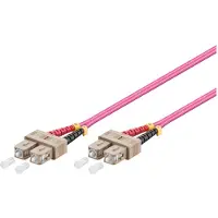 Varia LWL-Kabel 7.5m Duplex OM4 Multimode 50/125 SC/SC violett