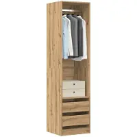 vidaXL Kleiderschrank Artisan-Eiche 50x50x200 cm Holzwerkstoff