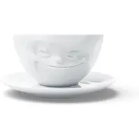 Tassen KaffeeTasse - grinsend weiß