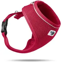 Curli Basic Geschirr Air-Mesh rot, Größe: XS / Gewicht: 2-4 kg