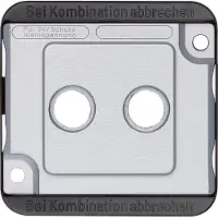 Merten 294660 Wandplatte/Schalterabdeckung Silber (294660)