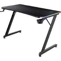 Trust GXT 709 LUMINUS, Gerade, Rechteckige Form, Holz, Gaming, Schwarz, Z-Beine