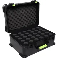 Gator Shure SH-MICCASE30 Kunststoffkoffer mit Verschlüssen für 30 kabelgebundene Mikrofone