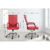 CLP Ergonomischer Bürostuhl Amadora I Höhenverstellbar, 360 Grad Drehstuhl I Kunstleder Oder Stoff Bezug I Langlebig, 120 kg Belastbar