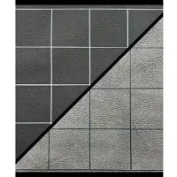 Chessex Battlemat 1 Reversible Black-Grey Squares (23½ x 26 Playing Surface)
