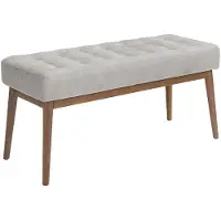 Angel Cerdá Bank 5107 in Grau / Walnuss – (B)100 x (H)40 x (T)45 cm | Gr.: onesize