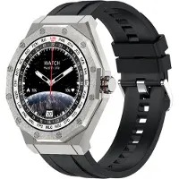 Kiano Smartwatch Elegance AMOLED 1,45 Zoll – Bluetooth Uhr mit Telefonfunktion, IP68, kabelloses Laden, Fitness Tracker, 2 Armbänder Android iOS